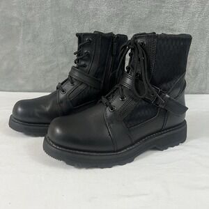 Harley-Davidson Women's Hamlyn 6-Inch Black Motorcycle Riding Boots, D87185 Sz 9